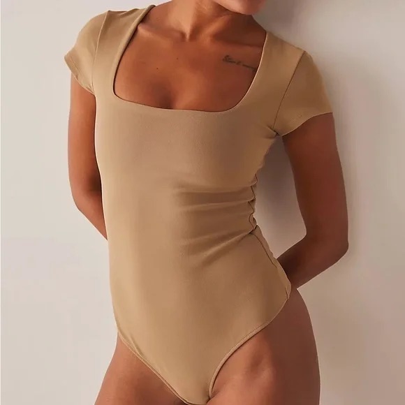 Free People ‘Intimately’ Tan Body Suit